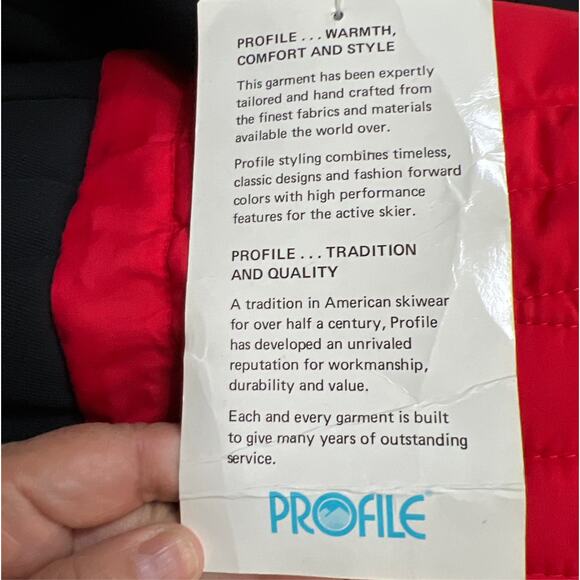 Profile Vintage Mens Ski Pants Multicolor Colorblock Mesh Lined Stretch Size 40 - Picture 12 of 13